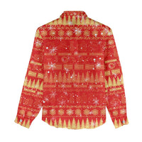 Merry Christmas Hawaii Women Casual Shirt Xmas Travel Map DT02 - Polynesian Pride