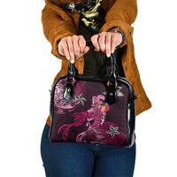 Breast Cancer Mermaid Polynesia Shoulder Handbag Faith Hope Love