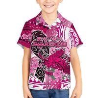 Breast Cancer Awareness Hawaii Hawaiian Shirt Polynesia Girl Nobody Fights Alone