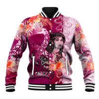 Breast Cancer New Zealand Baseball Jacket Maori Aotearoa Girl Pink Out