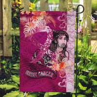 Breast Cancer New Zealand Garden Flag Maori Aotearoa Girl Pink Out DT02 Garden Flag Pink - Polynesian Pride