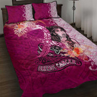 Breast Cancer New Zealand Quilt Bed Set Maori Aotearoa Girl Pink Out DT02 Pink - Polynesian Pride
