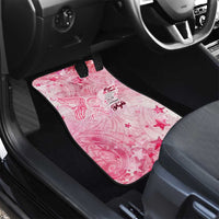 Breast Cancer Awareness Month Car Mats Butterfly Polynesia Watercolor Pink