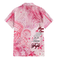 Breast Cancer Awareness Month Family Matching Mermaid Dress and Hawaiian Shirt Butterfly Polynesia Watercolor Pink DT02 - Polynesian Pride