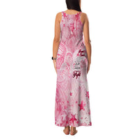 Breast Cancer Awareness Month Family Matching Tank Maxi Dress and Hawaiian Shirt Butterfly Polynesia Watercolor Pink DT02 - Polynesian Pride