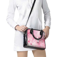 Breast Cancer Awareness Month Shoulder Handbag Butterfly Polynesia Watercolor Pink