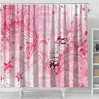 Breast Cancer Awareness Month Shower Curtain Butterfly Polynesia Watercolor Pink DT02 - Polynesian Pride