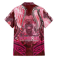 Breast Cancer Warrior Family Matching Short Sleeve Bodycon Dress and Hawaiian Shirt Angel Wings Polynesian Pattern DT02 - Polynesian Pride