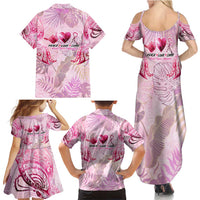 Breast Cancer Polynesian Family Matching Summer Maxi Dress and Hawaiian Shirt I Can Do All Things Through Christ DT02 - Polynesian Pride