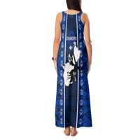 Guam Chamorro Warrior Tank Maxi Dress Traditional Tribal Patterns DT02 - Polynesian Pride