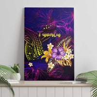 Tuvalu Canvas Wall Art Whale Hibiscus Polynesian