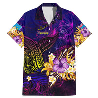 Tuvalu Family Matching Mermaid Dress and Hawaiian Shirt Whale Hibiscus Polynesian