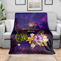 Northern Mariana Islands Blanket Whale Hibiscus Polynesian