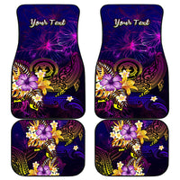 Northern Mariana Islands Car Mats Whale Hibiscus Polynesian DT02 - Polynesian Pride