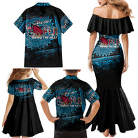 Fiji Rugby Family Matching Mermaid Dress and Hawaiian Shirt Bring The Heat DT02 - Polynesian Pride