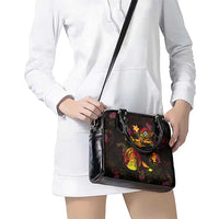 Wallis and Futuna Shoulder Handbag Octopus Plumeria Polynesian Tattoo