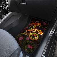 Cook Islands Car Mats Octopus Plumeria Polynesian Tattoo