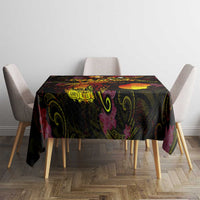 Nauru Tablecloth Octopus Plumeria Polynesian Tattoo