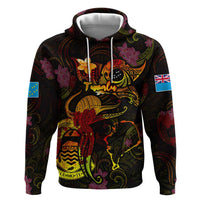 Tuvalu Hoodie Octopus Plumeria Polynesian Tattoo