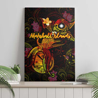Marshall Islands Canvas Wall Art Octopus Plumeria Polynesian Tattoo DT02 - Polynesian Pride
