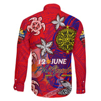 Personalized Philippines 12 June Independence Day Family Matching Mermaid Dress and Hawaiian Shirt Polynesian Turtle Plumeria DT02 - Polynesian Pride