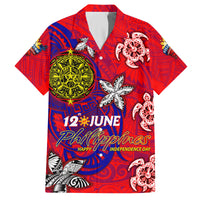 Personalized Philippines 12 June Independence Day Family Matching Tank Maxi Dress and Hawaiian Shirt Polynesian Turtle Plumeria