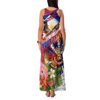 Personalized Philippines Independence Day Family Matching Tank Maxi Dress and Hawaiian Shirt Polynesia Filipinas Eagle Hibiscus