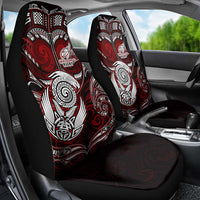 New Zealand Aotearoa Rugby Car Seat Cover Maori Fern Tattoo Art DT02 - Polynesian Pride