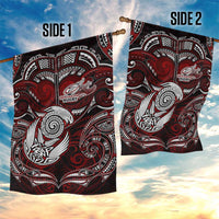 New Zealand Aotearoa Rugby Garden Flag Maori Fern Tattoo Art