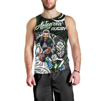 Personalized NZ Aotearoa Rugby Men Tank Top New Zealand Silver Fern