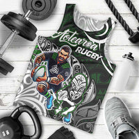 Personalized NZ Aotearoa Rugby Men Tank Top New Zealand Silver Fern