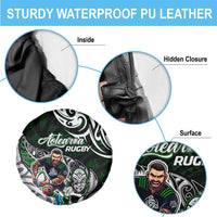 NZ Aotearoa Rugby Spare Tire Cover New Zealand Silver Fern