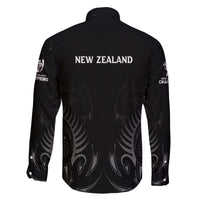 New Zealand Family Matching Puletasi Dress and Hawaiian Shirt Rugby 2023 Champions Black DT02 - Polynesian Pride