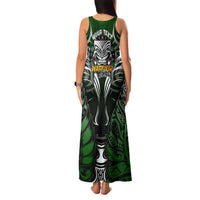 Personalised Warriors Maori Darts Family Matching Tank Maxi Dress and Hawaiian Shirt New Zealand Darts Silver Fern DT02 - Polynesian Pride