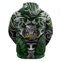 Personalised Warriors Maori Darts Zip Hoodie New Zealand Darts Silver Fern DT02 - Polynesian Pride