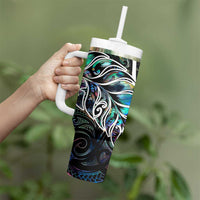 New Zealand Darts Tumbler With Handle NZ Paua Shell Maori Fern DT02 - Polynesian Pride