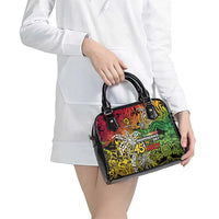 Personalized Vanuatu 45th Independence Anniversary Shoulder Handbag Melanesian Pattern Reggae - Polynesian Pride