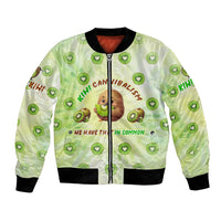 Kiwi Cannibalism Bomber Jacket New Zealand Kiwi Cute Bird Funny DT02 Unisex Green - Polynesian Pride
