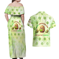 Kiwi Cannibalism Couples Matching Off Shoulder Maxi Dress and Hawaiian Shirt New Zealand Kiwi Cute Bird Funny DT02 - Polynesian Pride