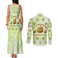 Kiwi Cannibalism Couples Matching Tank Maxi Dress and Long Sleeve Button Shirt New Zealand Kiwi Cute Bird Funny DT02 - Polynesian Pride
