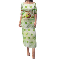 Kiwi Cannibalism Family Matching Puletasi and Hawaiian Shirt New Zealand Kiwi Cute Bird Funny DT02 Mom's Dress Green - Polynesian Pride