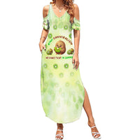 Kiwi Cannibalism Family Matching Summer Maxi Dress and Hawaiian Shirt New Zealand Kiwi Cute Bird Funny DT02 Mom's Dress Green - Polynesian Pride