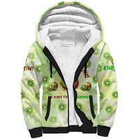 Kiwi Cannibalism Sherpa Hoodie New Zealand Kiwi Cute Bird Funny DT02 Unisex Green - Polynesian Pride