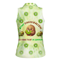 Kiwi Cannibalism Women Sleeveless Polo Shirt New Zealand Kiwi Cute Bird Funny DT02 - Polynesian Pride