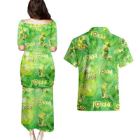 I Love Kiwi Couples Matching Puletasi and Hawaiian Shirt New Zealand Kiwi Fruit Summer Cocktail DT02 - Polynesian Pride