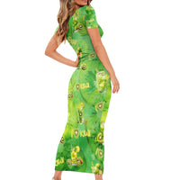 I Love Kiwi Family Matching Short Sleeve Bodycon Dress and Hawaiian Shirt New Zealand Kiwi Fruit Summer Cocktail DT02 - Polynesian Pride