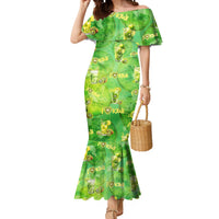 I Love Kiwi Mermaid Dress New Zealand Kiwi Fruit Summer Cocktail DT02 Women Green - Polynesian Pride