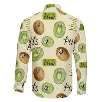 Kiwi Cute Humorous Family Matching Off Shoulder Maxi Dress and Hawaiian Shirt New Zealand Fruit DT02 - Polynesian Pride