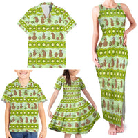 New Zealand Kiwi Fruit Witty Kiwi Bird Family Matching Tank Maxi Dress and Hawaiian Shirt DT02 - Polynesian Pride