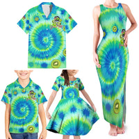 Just a Girl Who Loves Kiwis Family Matching Tank Maxi Dress and Hawaiian Shirt New Zealand Tie Dye DT02 - Polynesian Pride